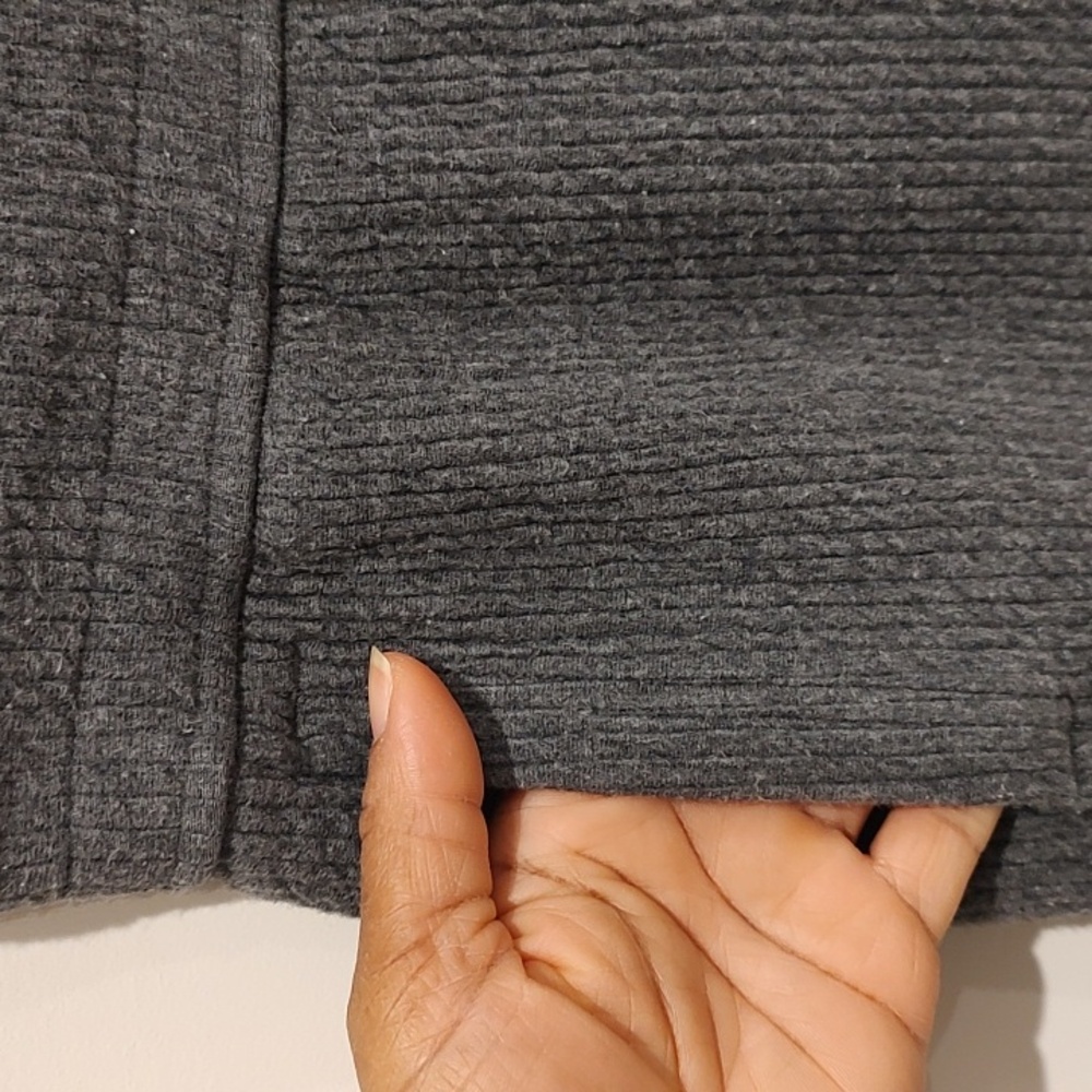 Lululemon Retreat Yourself Crop Ribbed Heather Core Dark Grey Wide-Leg Cozy - Picture 3 of 5